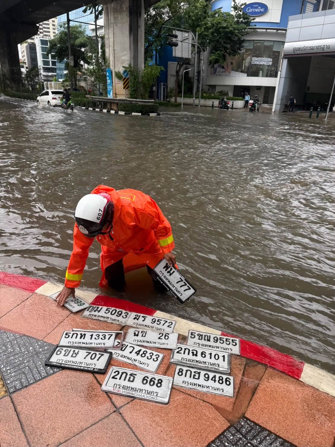 รูปป้ายทะเบียนที่พบ 2กฉ 6101 2กธ 668 7ขว 4833 5ชฌ 9555 กม 5093