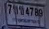 รูปป้าย 7บข 4789 ที่ตัดจากรูปของผู้แจ้ง