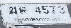 รูปป้าย ฆฬ 4573 ที่ตัดจากรูปของผู้แจ้ง