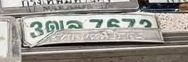 รูปป้าย 3ฌล 7673 ที่ตัดจากรูปของผู้แจ้ง