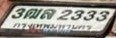 รูปป้าย 3ฒ 2333 ที่ตัดจากรูปของผู้แจ้ง