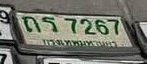 รูปป้าย กร 7267 ที่ตัดจากรูปของผู้แจ้ง