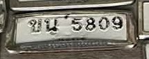 รูปป้าย ขญ 5809 ที่ตัดจากรูปของผู้แจ้ง